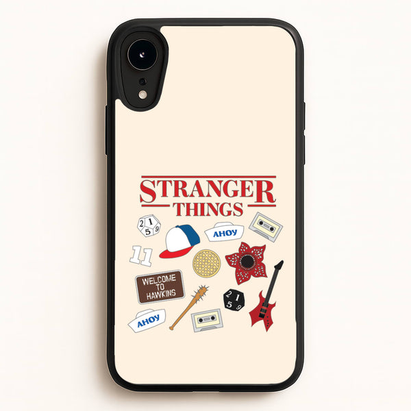 Stranger Things Cartoon Icons iPhone XR Case