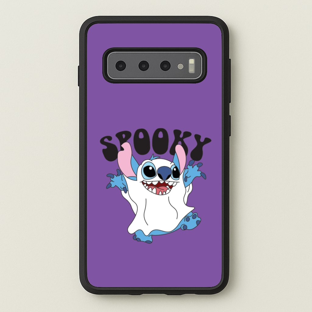Spooky Cute Blue Alien Galaxy S10 Case