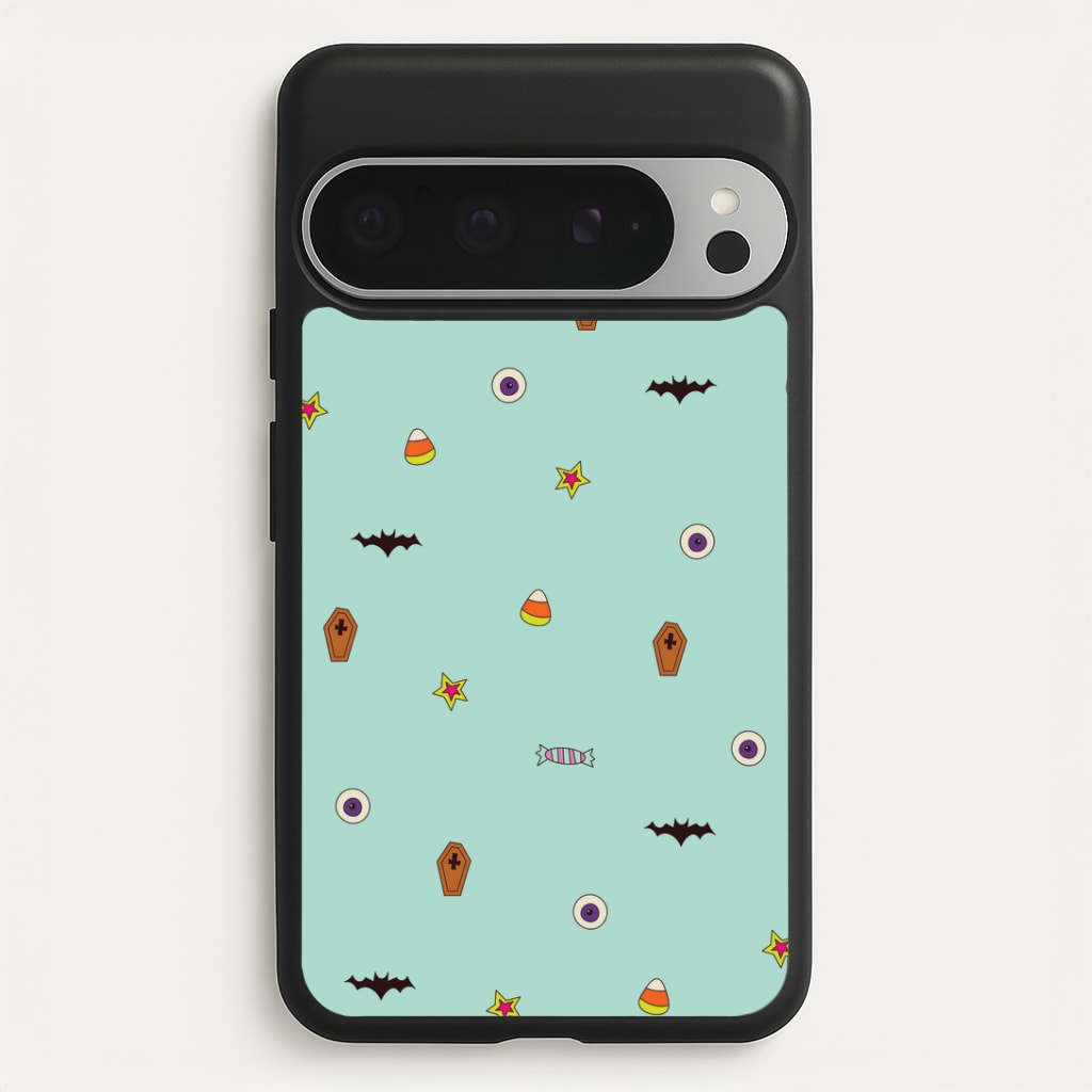Minature Halloween Cartoons Pattern Google Pixel 9 Pro XL Case