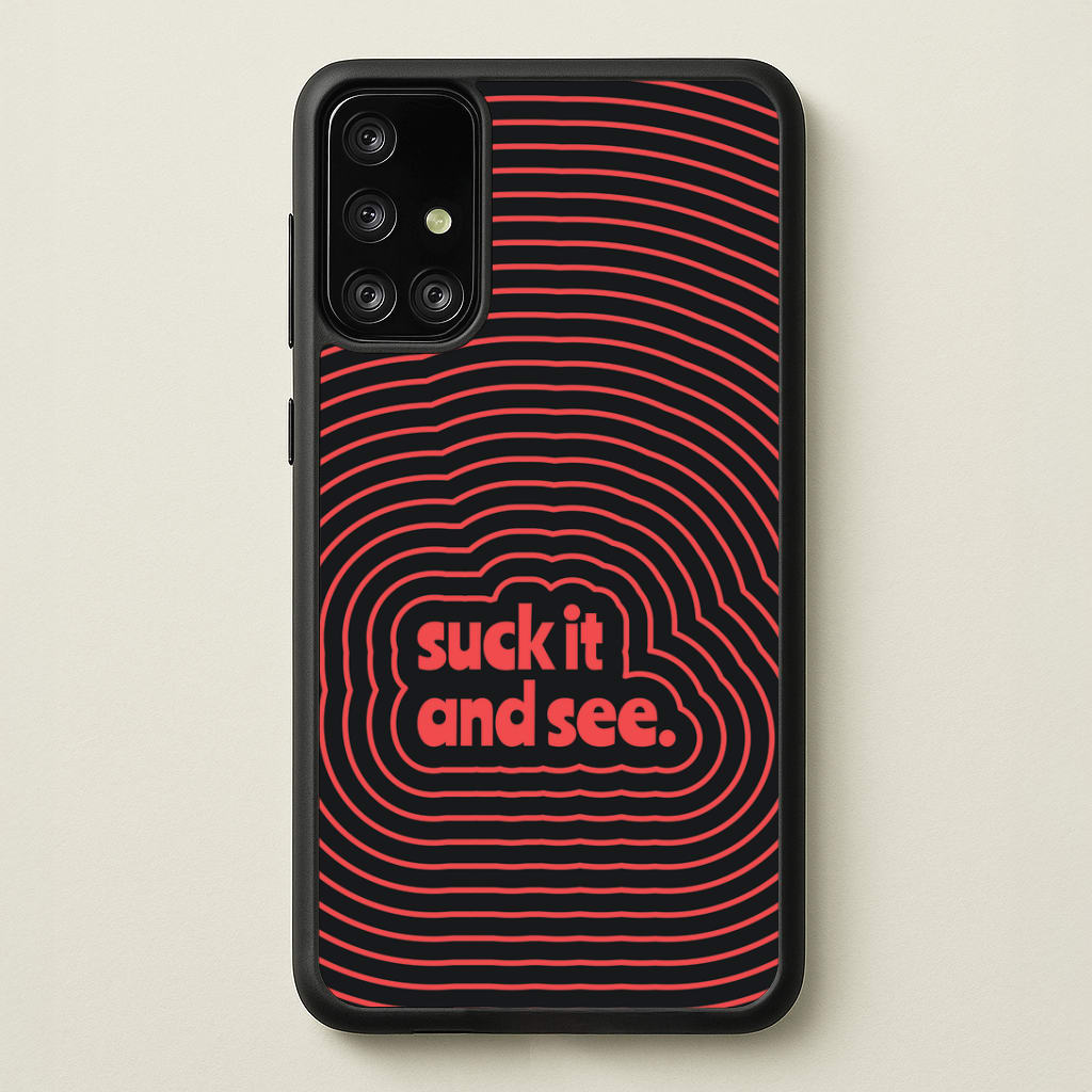 Suck It And See Psychedelic Galaxy A71 Case