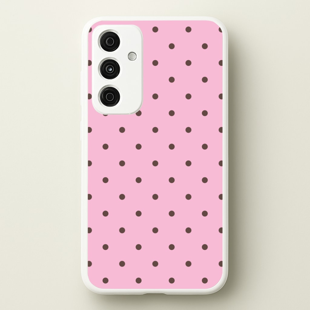 Strawberry Polka Dots Galaxy A35 Case