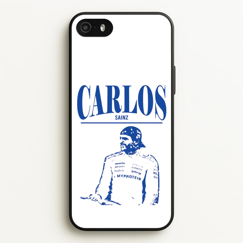 Carlos White And Blue iPhone 5 / 5s / SE 2016 Case