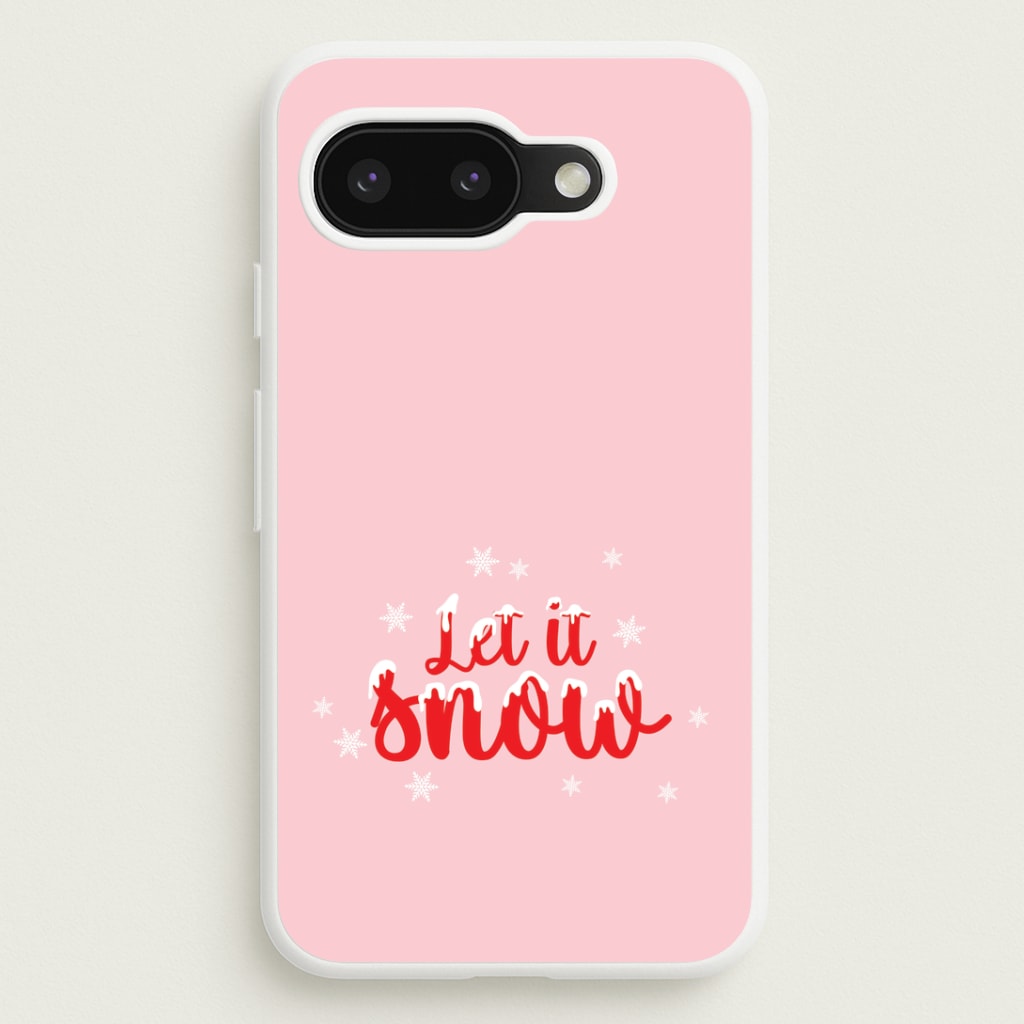 Let It Snow Snowflakes Google Pixel 9a Case
