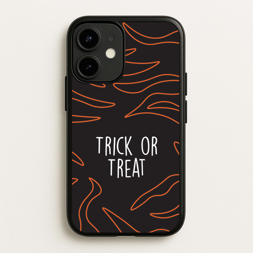 Zebra Print Trick Or Treat iPhone 12 Mini Case