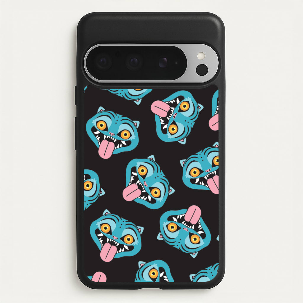Demon Cat Pattern Google Pixel 9 Pro XL Case