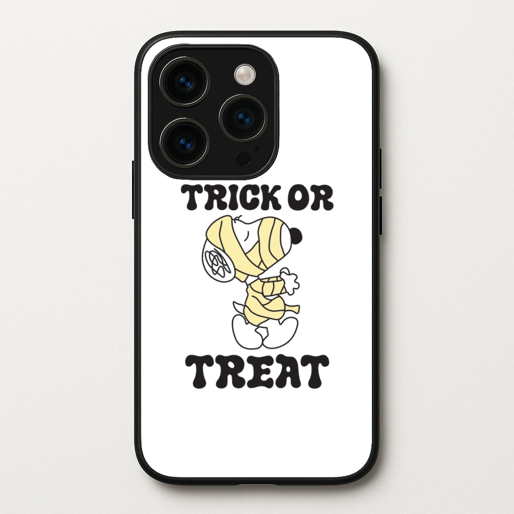 Trick Or Treat Cartoon Beagle iPhone 15 Pro Max Case