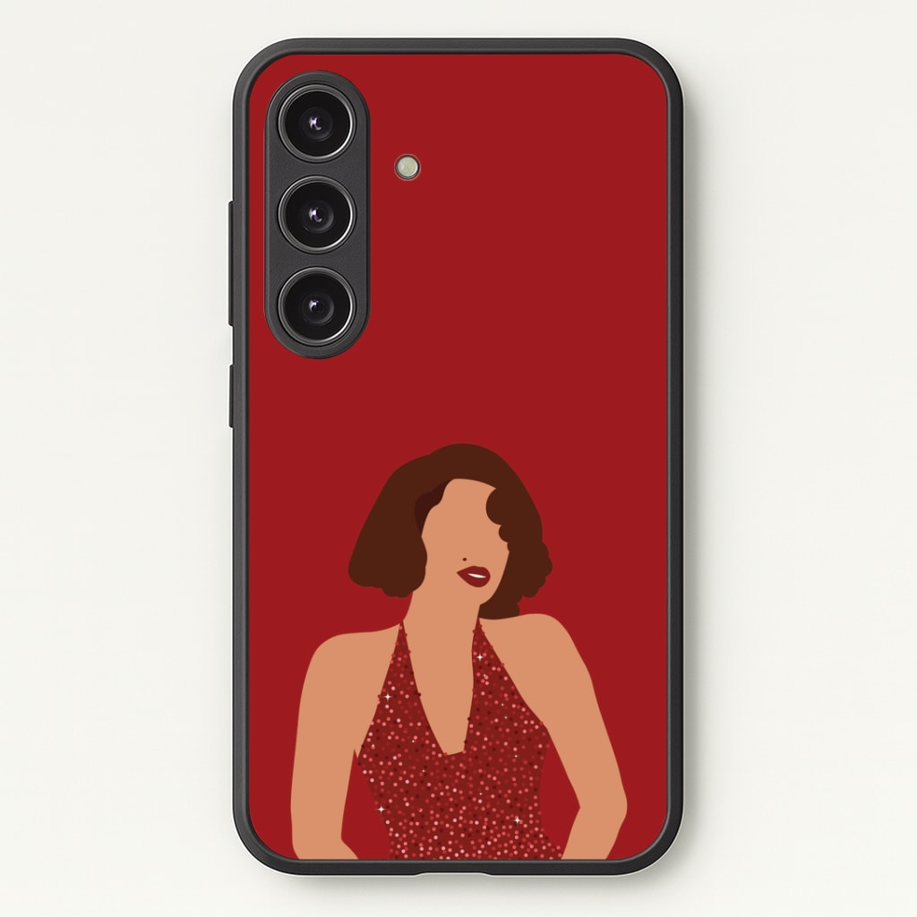 Red Sparkly Dress Galaxy S24FE Case