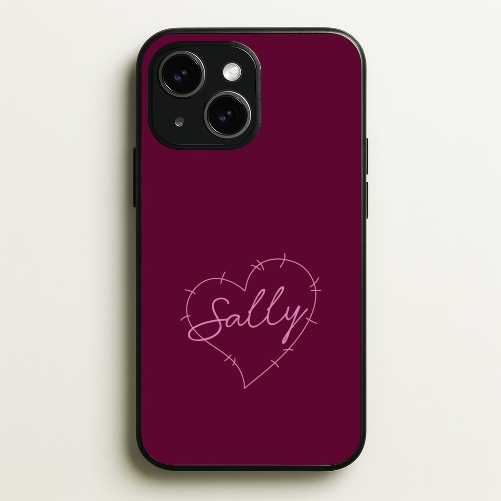 Stitched Heart Sally iPhone 15 Plus Case