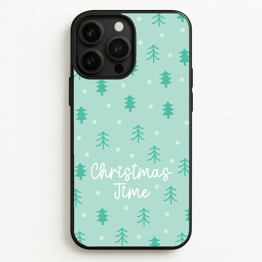 Cute Xmas Trees Pattern iPhone 13 Pro Case
