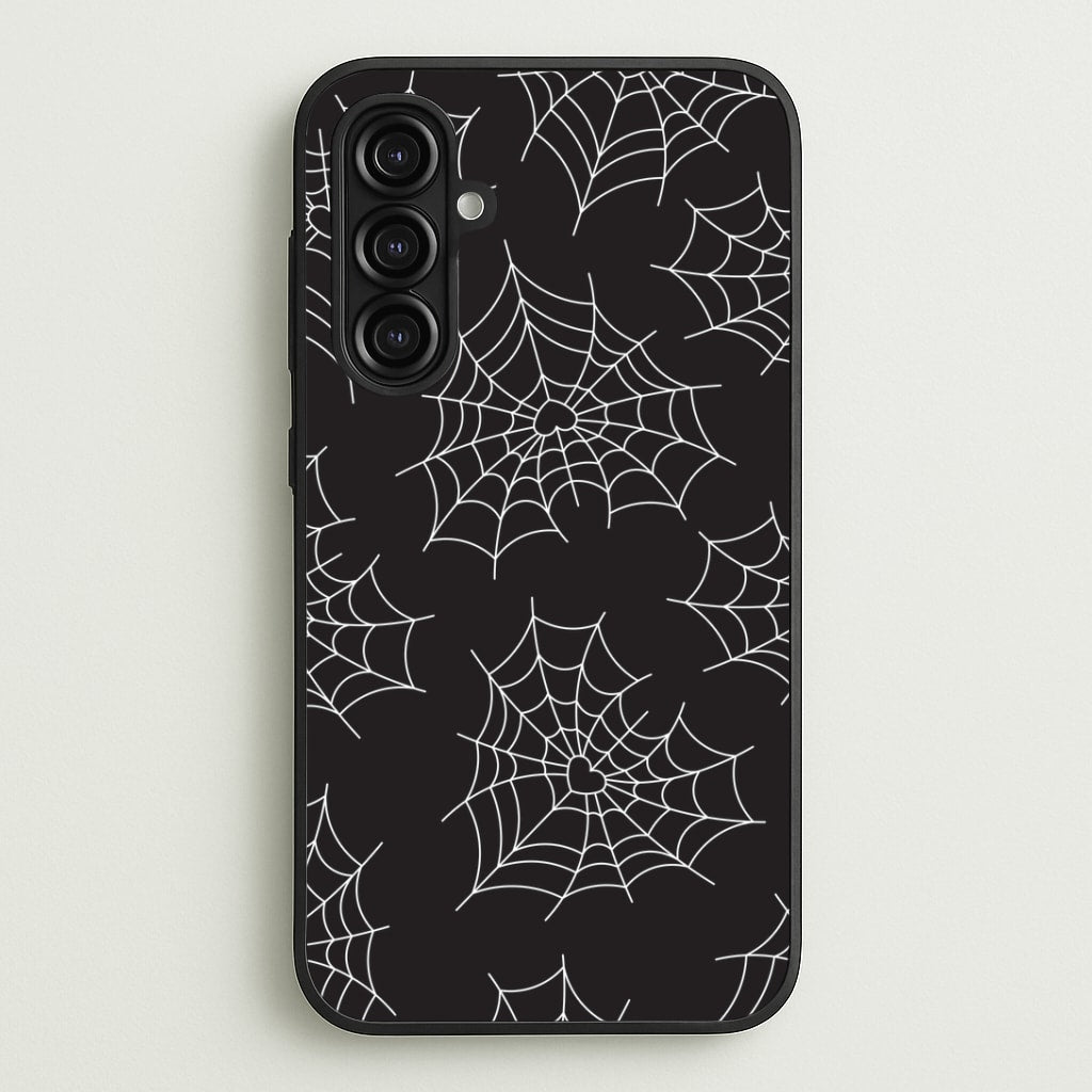 Spiderweb Hearts Pattern Galaxy A16 Case