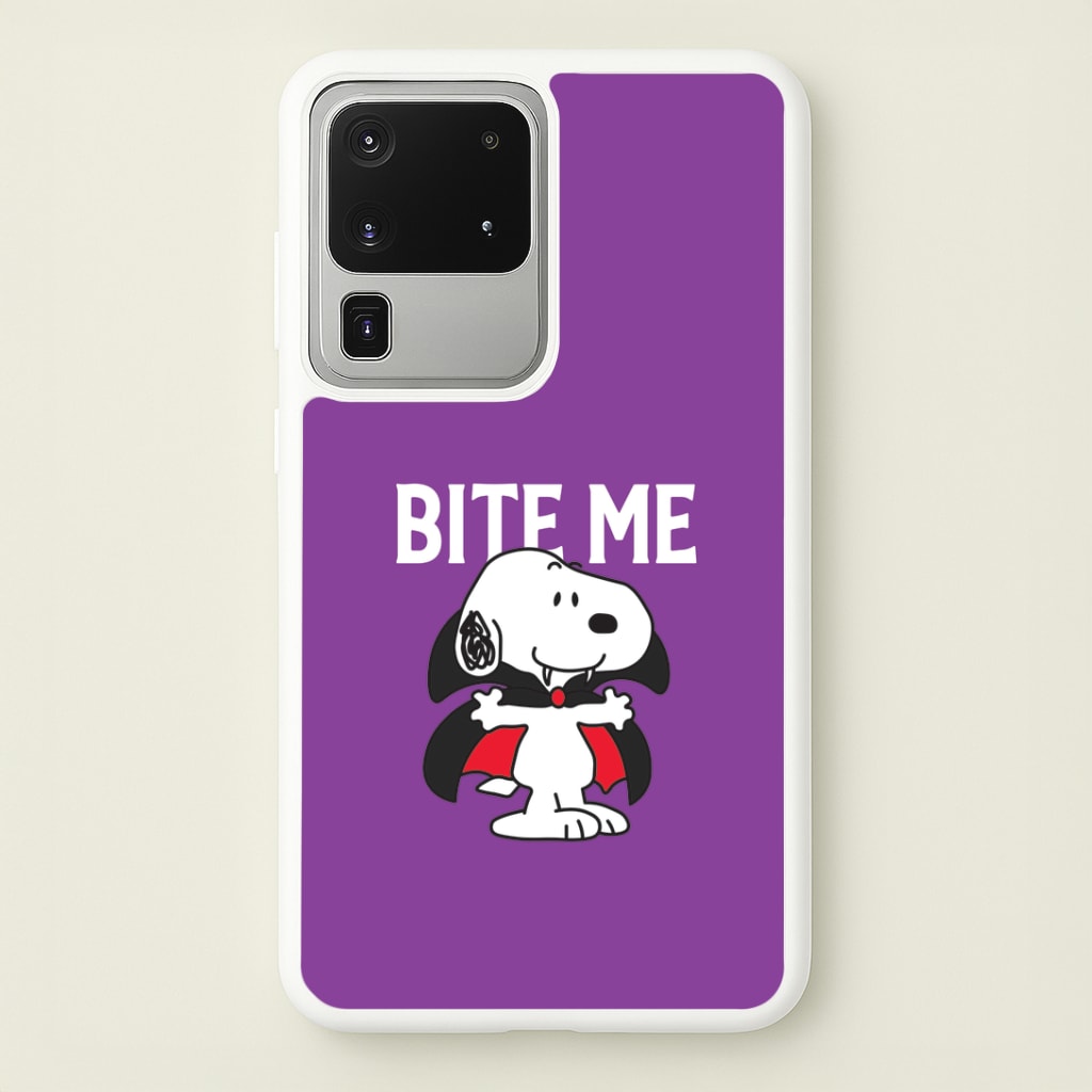 Bite Me Cartoon Beagle Galaxy S20 Ultra Case