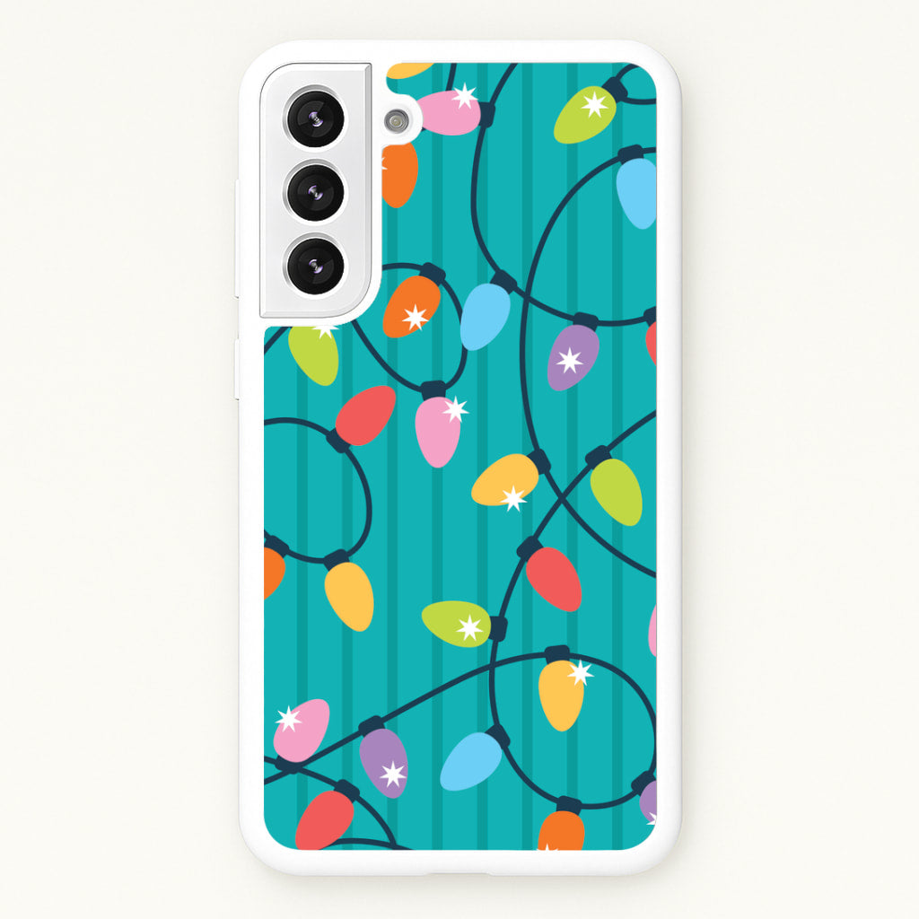 Funky Christmas Lights Pattern Galaxy S22 Plus Case