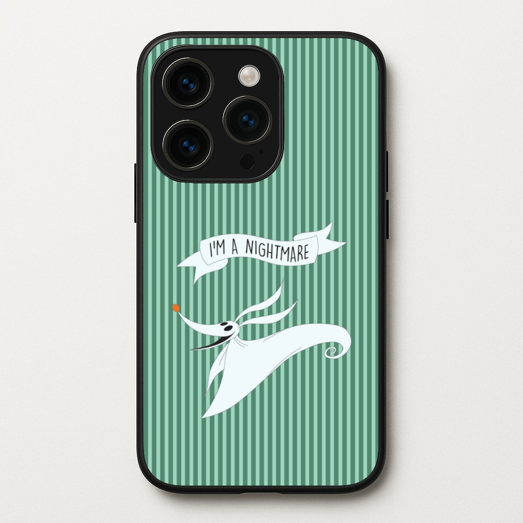 Stripey I'm A Nightmare iPhone 15 Pro Case