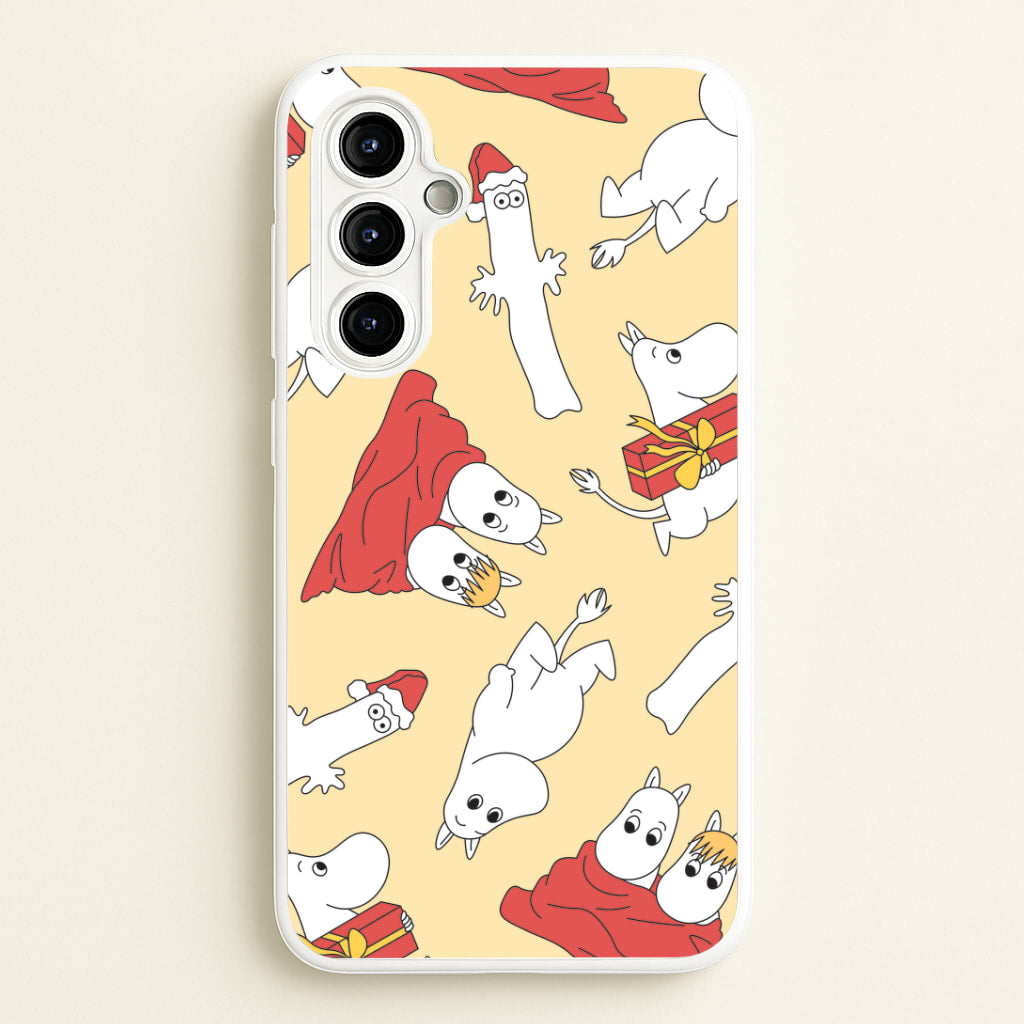 Christmas Mooms Pattern Galaxy A54 Case