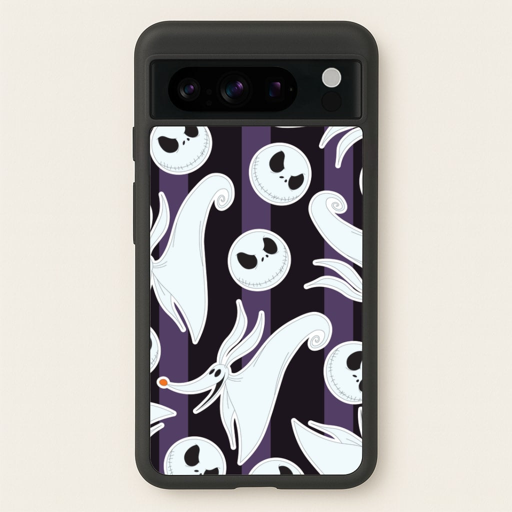Skeleton Dog And Face Pattern Google Pixel 8 Pro Case