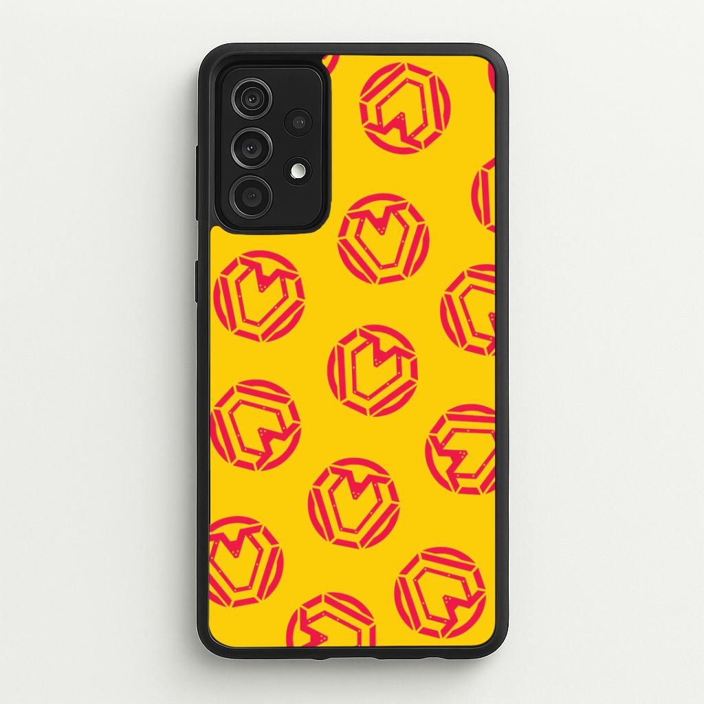Metal Heart Pattern Galaxy A52 / A52s Case