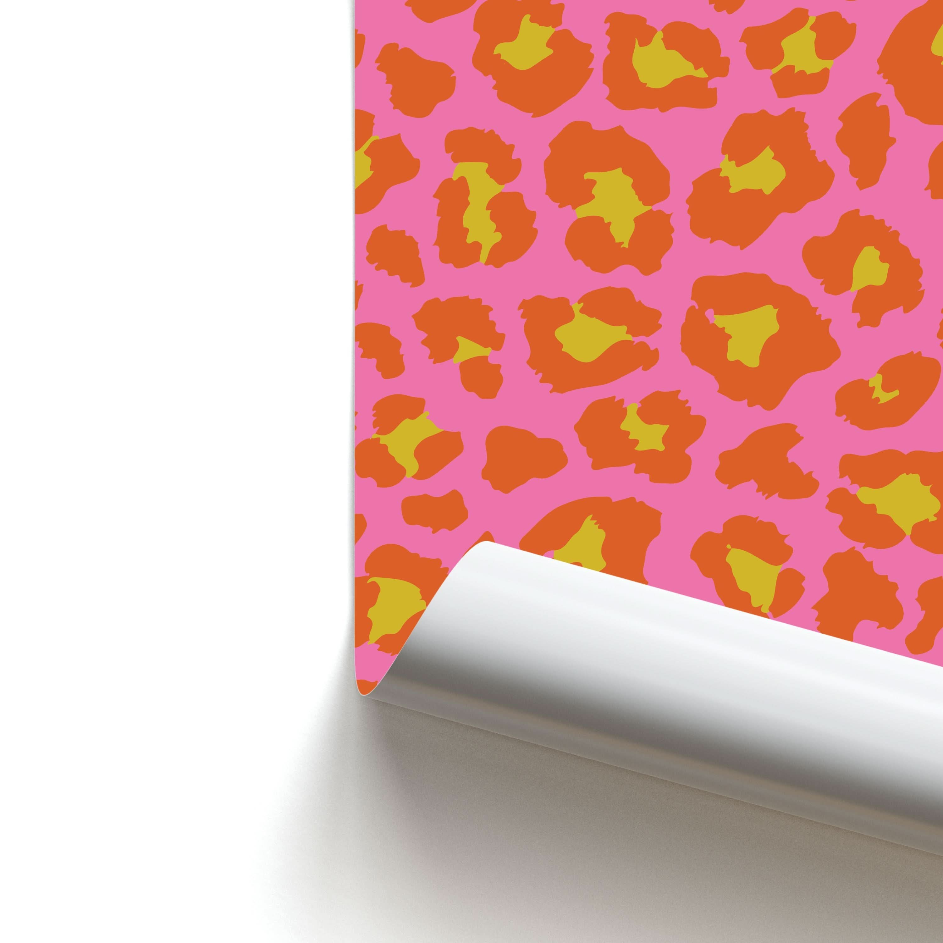 Vibrant Cheetah Print Poster