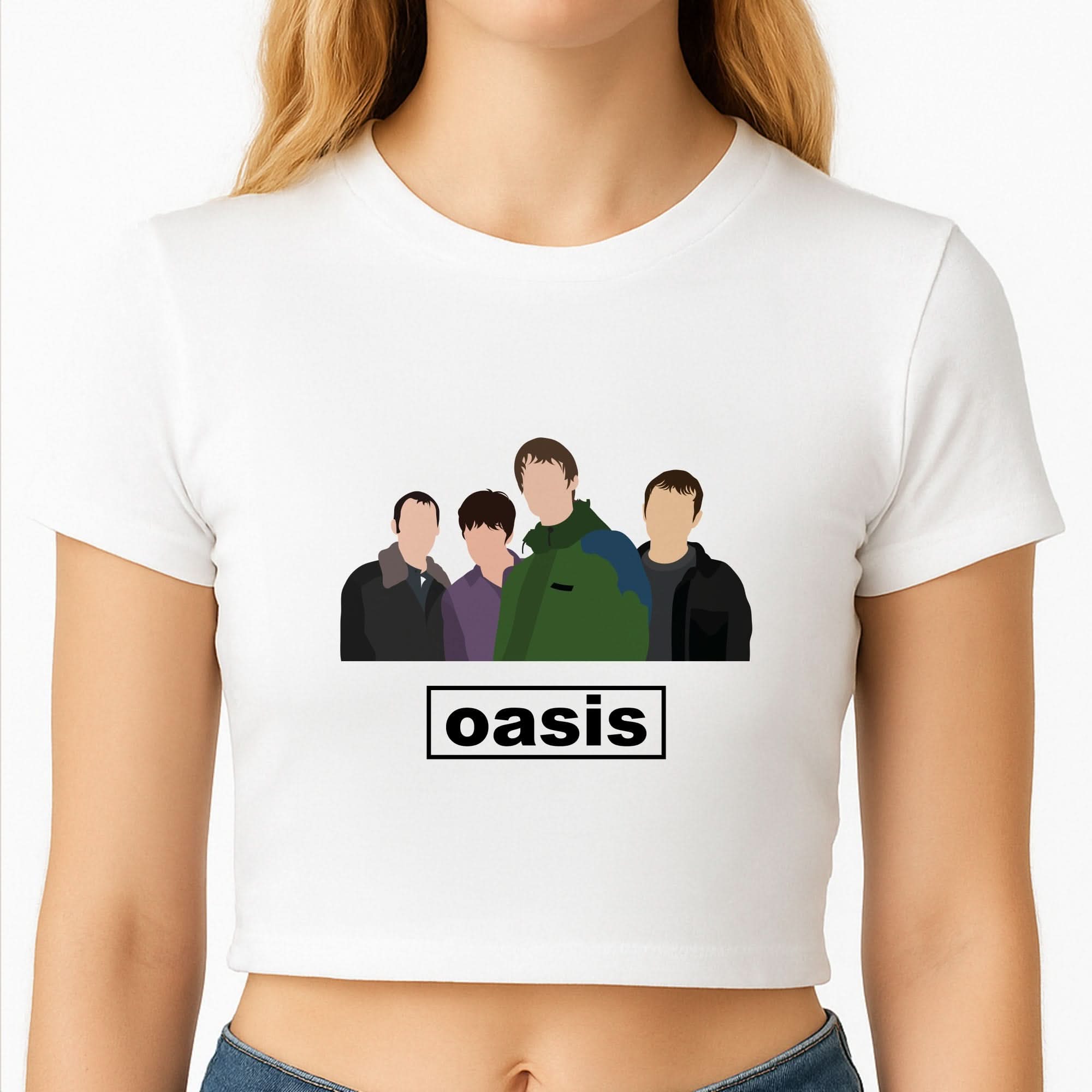 Rock Band Members Crop Top