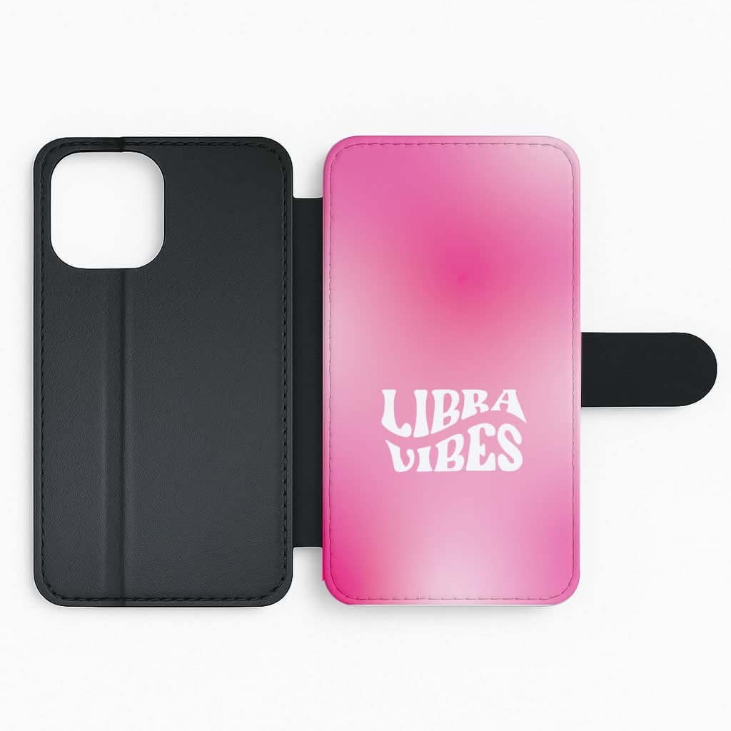 Libra Vibes Gradient Zodiac Flip Phone Case