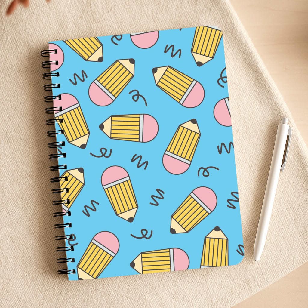 Pencils And Scribbles Pattern Notepad