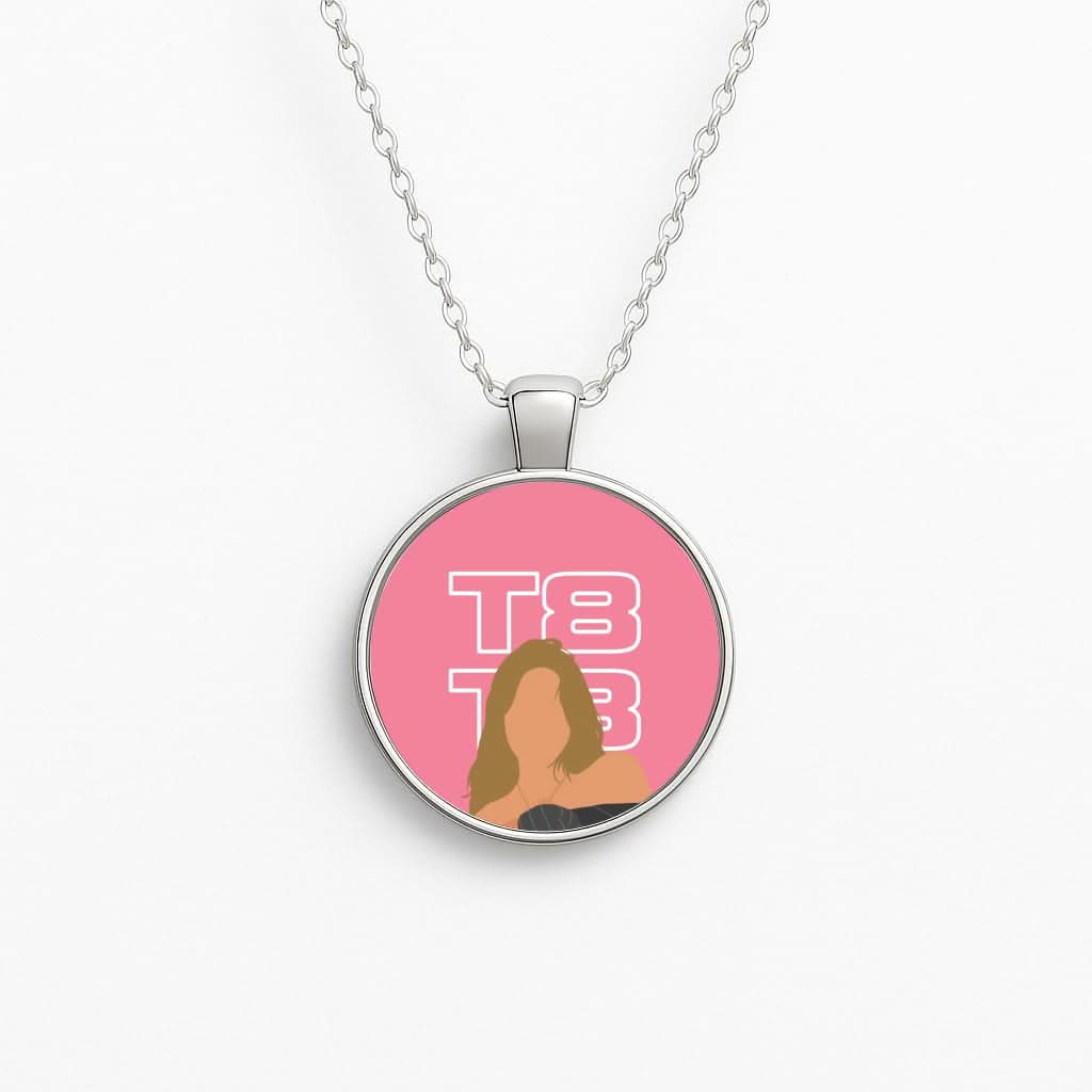 T8 Pink Circle Necklace