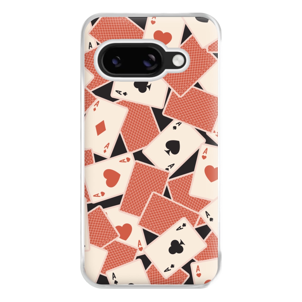 Playing Cards Collage Pattern Google Pixel 9a Case