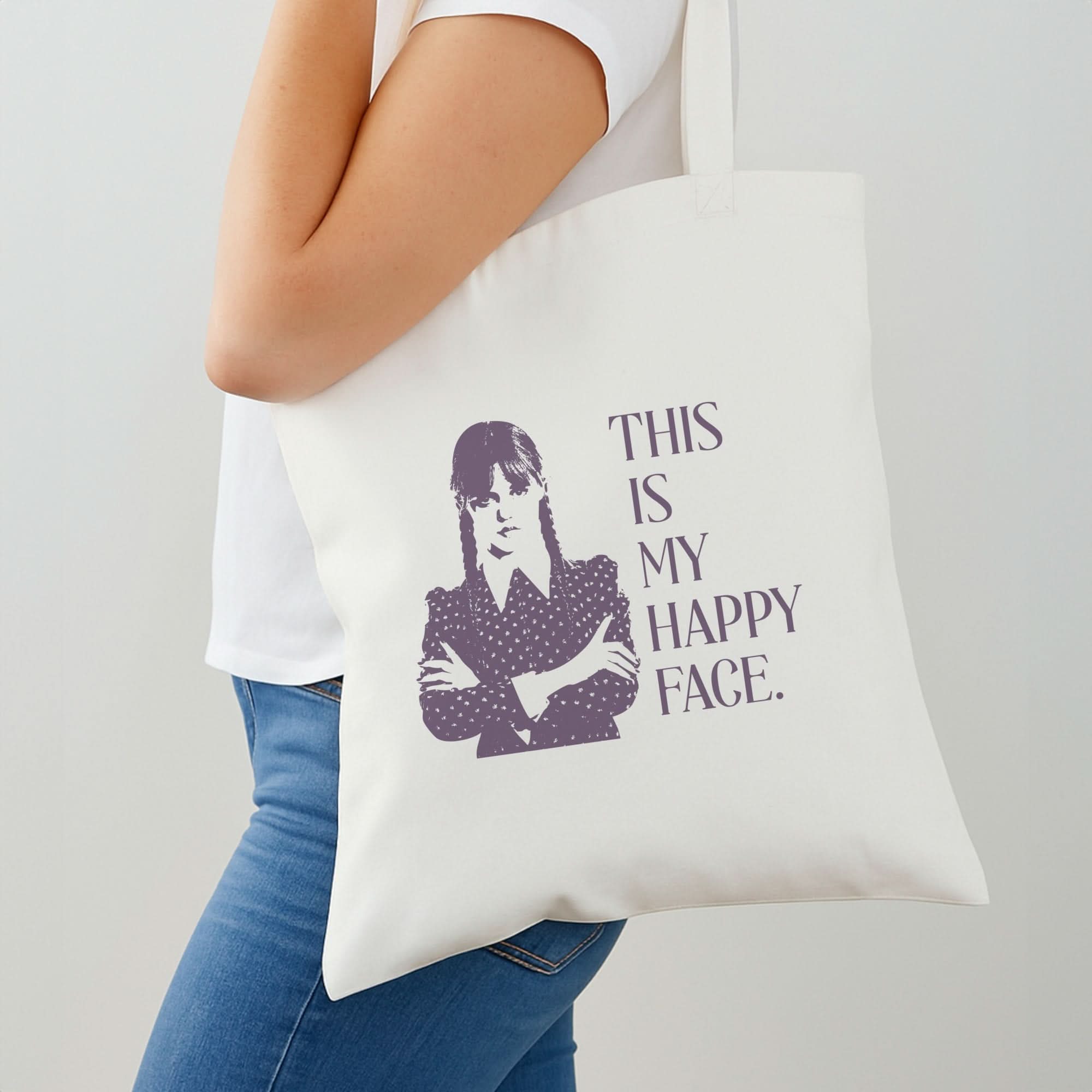 This Is My Happy Face Shoulder Bag