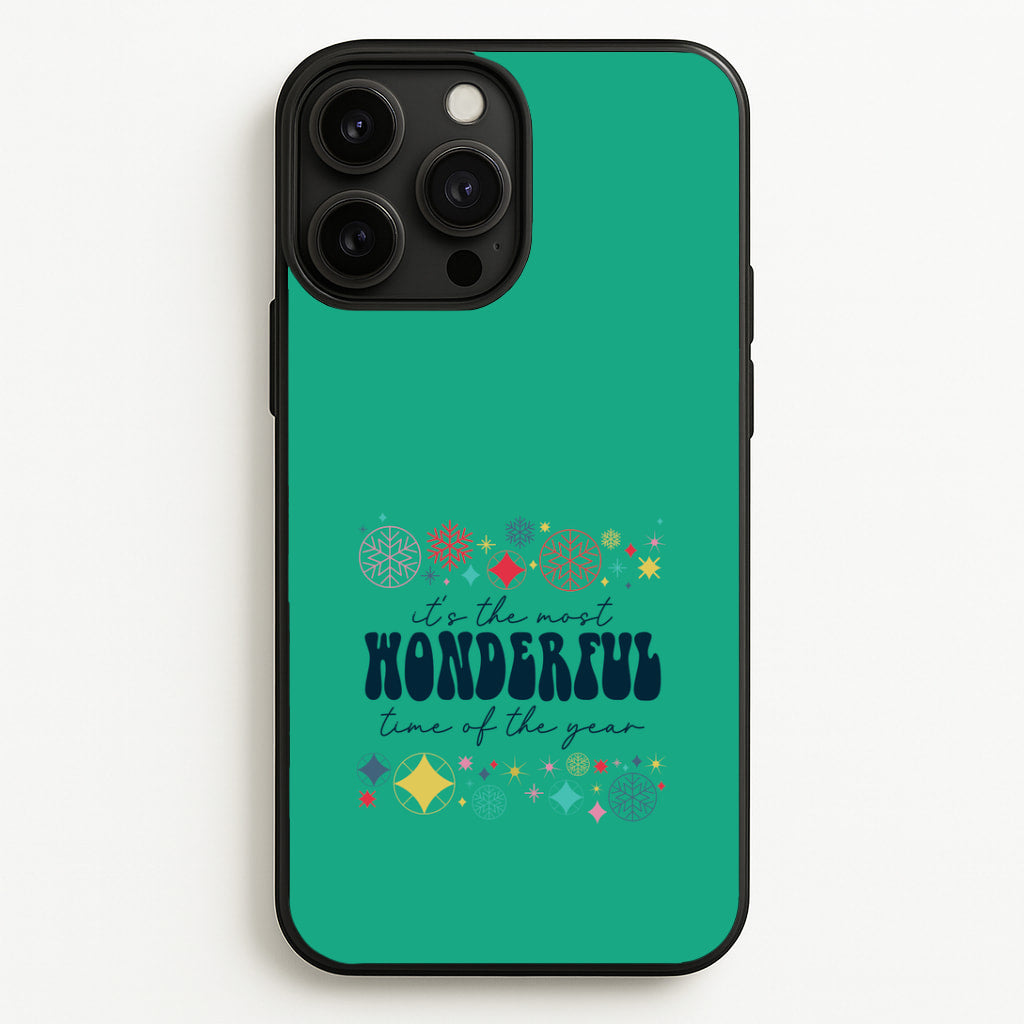 The Most Wonderful Time Of The Year Geometric iPhone 13 Pro Max Case