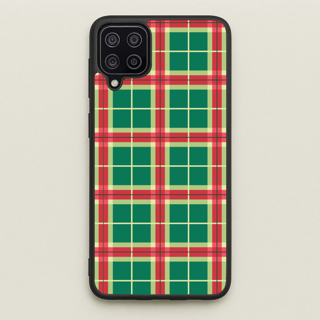 Red And Green Tartan II Christmas Pattern Galaxy A12 Case
