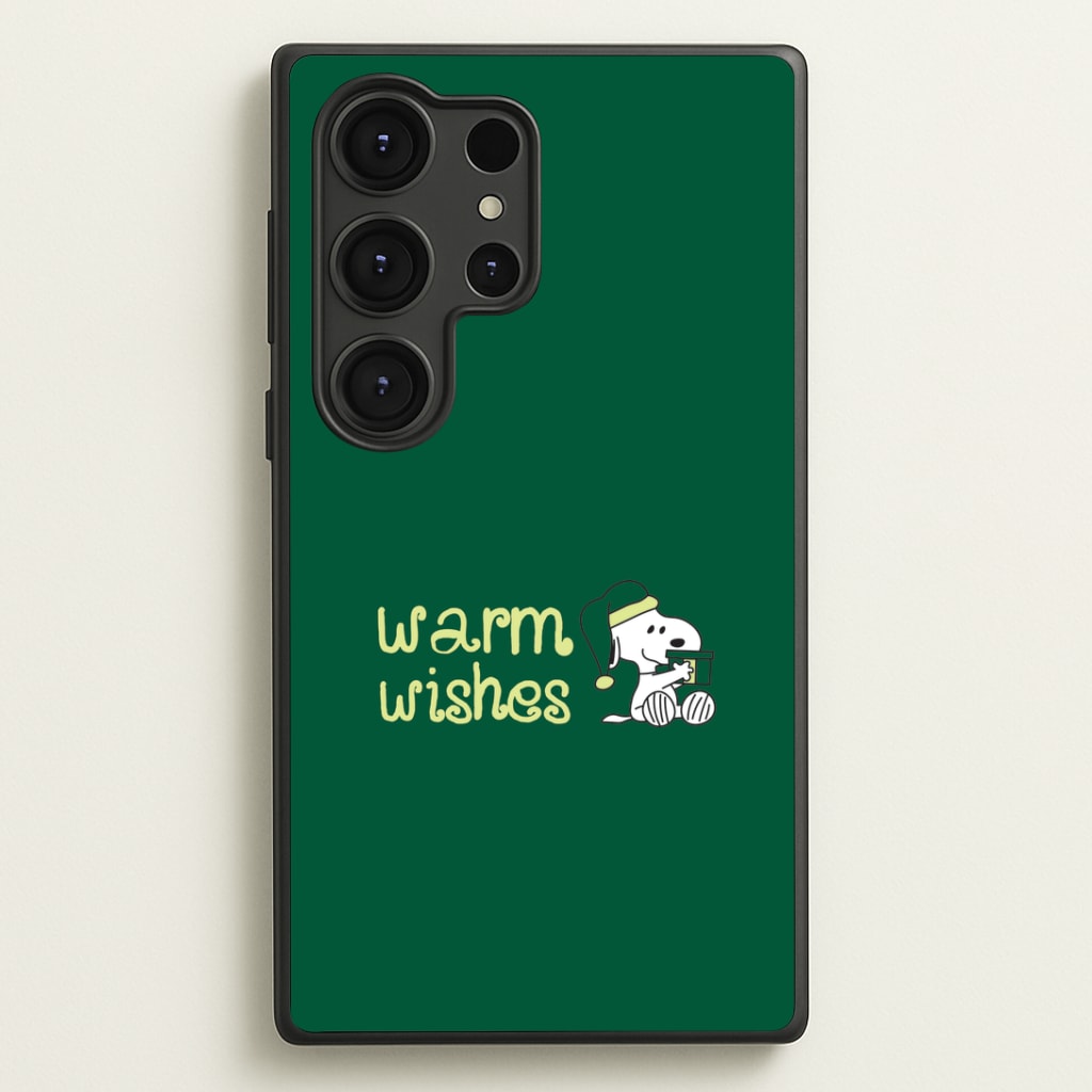 Cartoon Beagle Warm Wishes Galaxy S25 Ultra Case