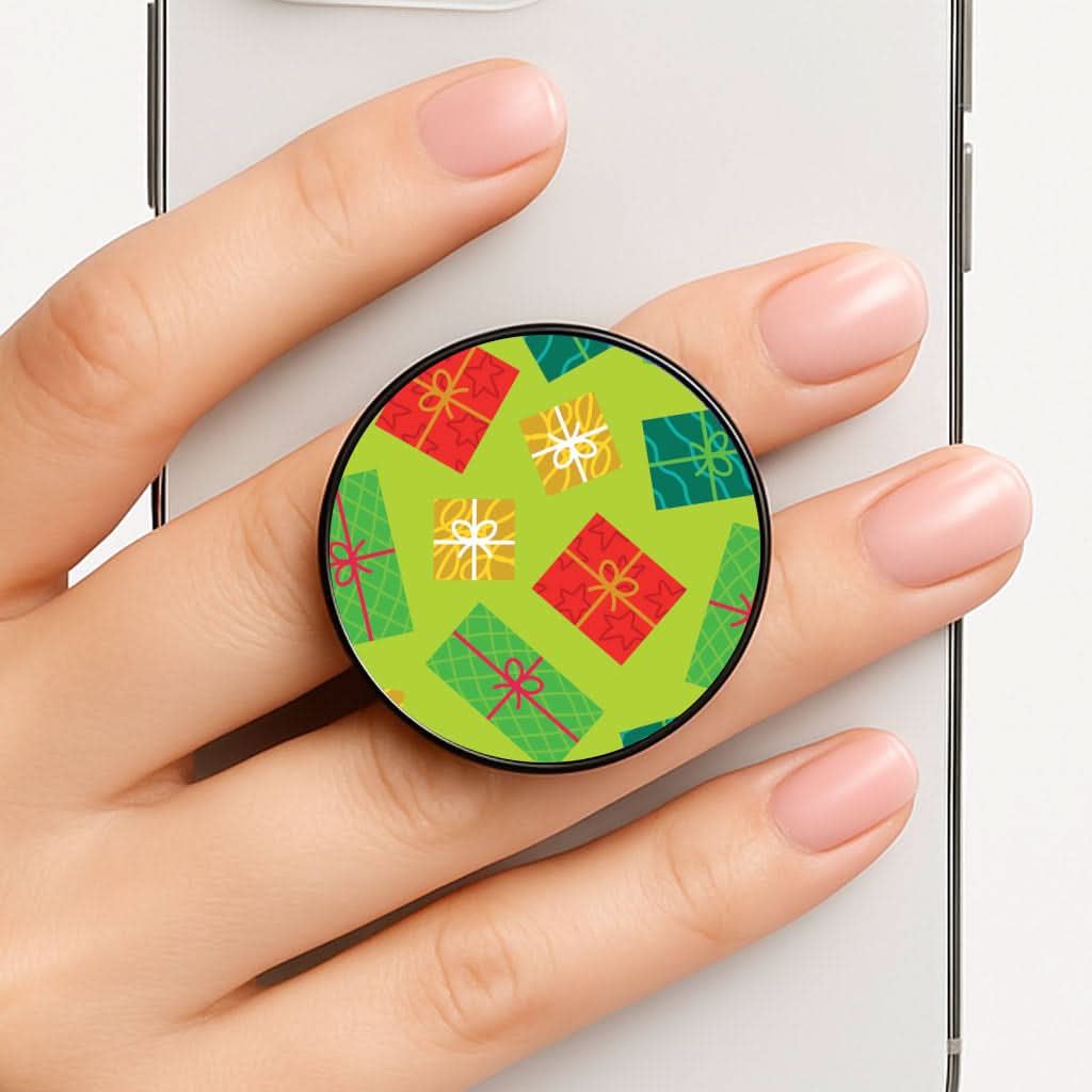 Colourful Abstract Christmas Presents Pattern FunGrip