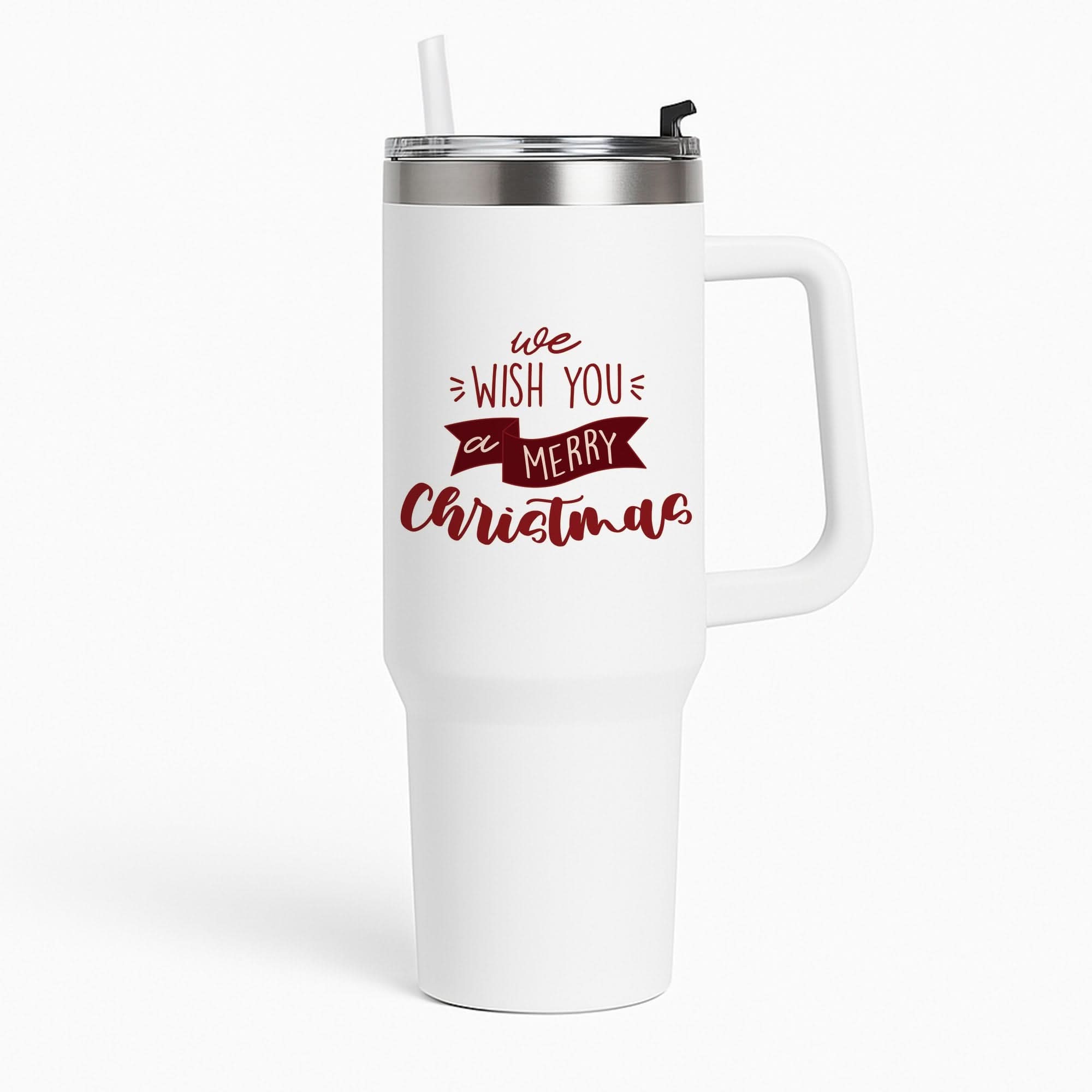 We Wish You A Merry Christmas Quote Tumbler
