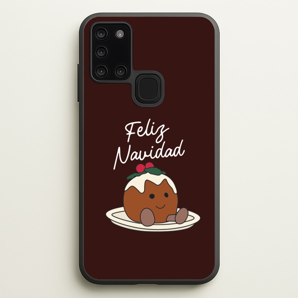Christmas Pudding Plush Galaxy A21s Case