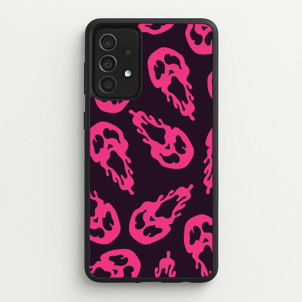 Trippy Ghost Face Pattern Galaxy A52 / A52s Case