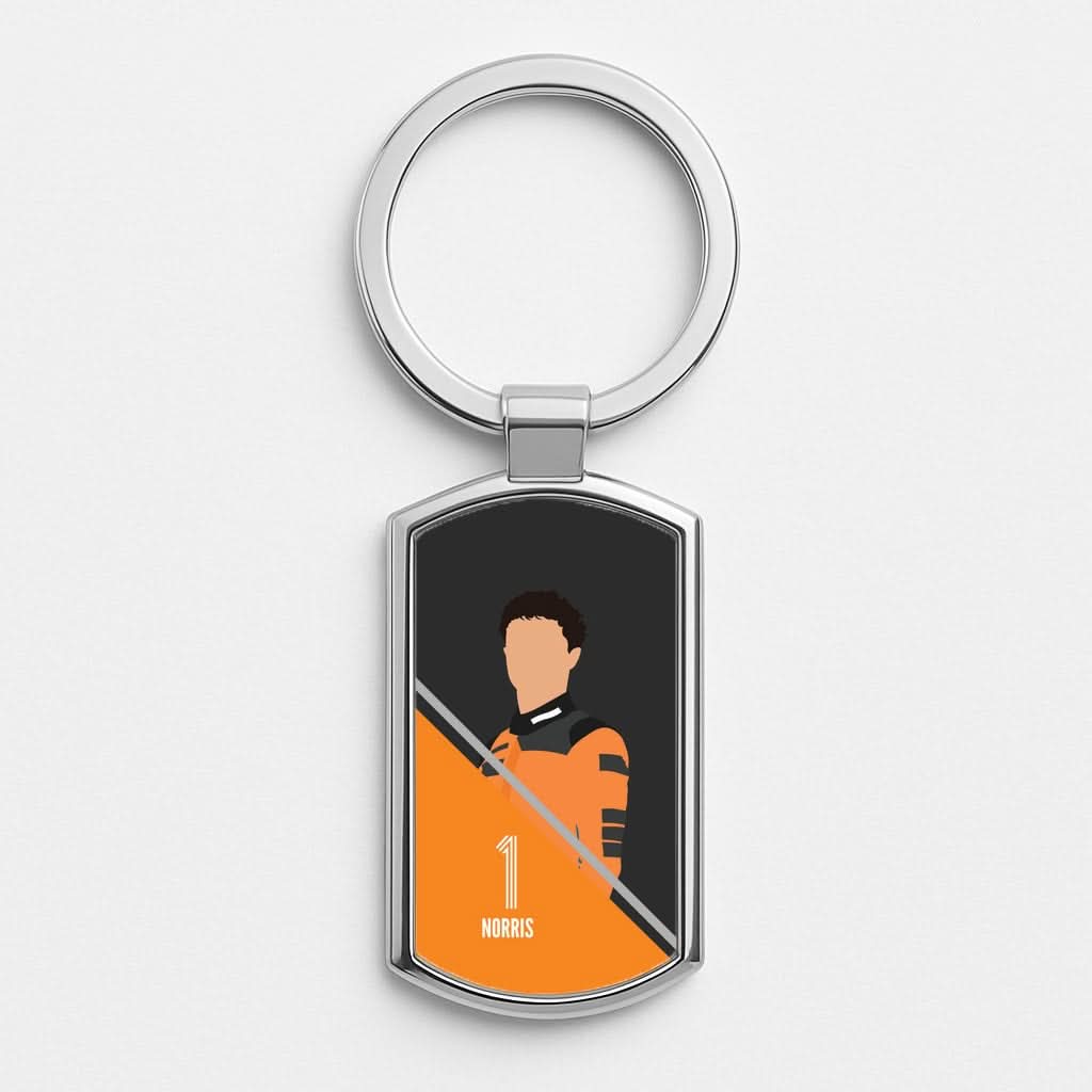 Norris 2026 Silver Metal Keyring