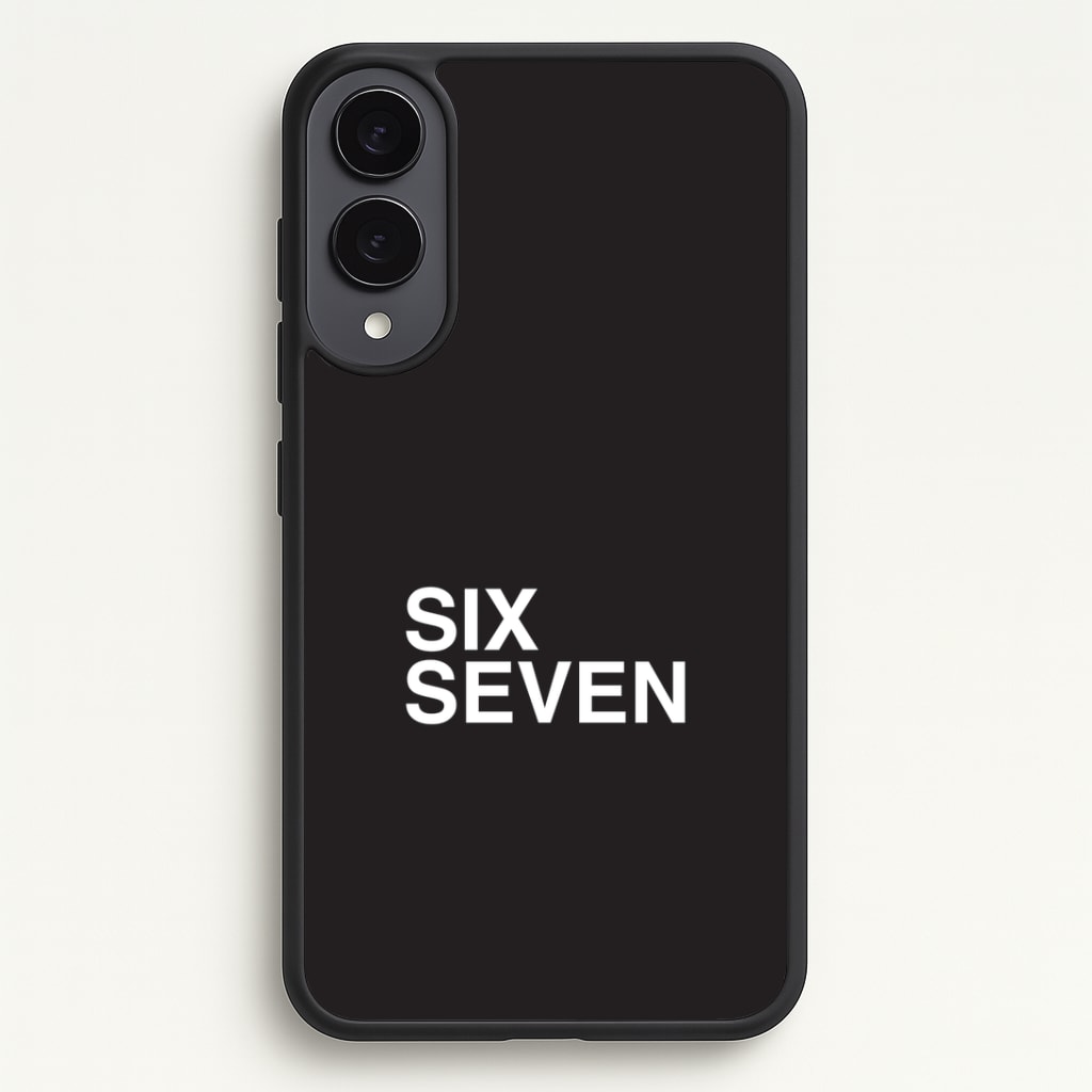 6 7 Black Galaxy S25 Edge Case