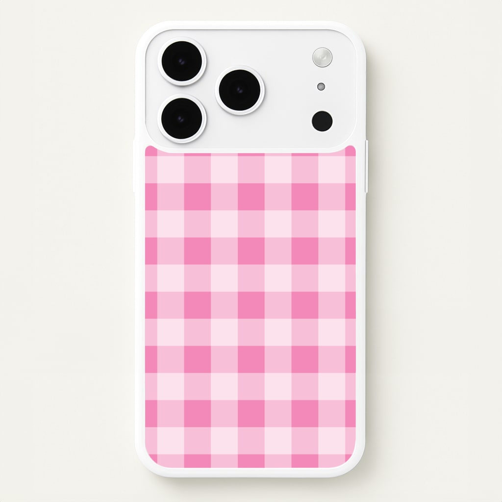 Strawberry Gingham iPhone 17 Pro Max Case