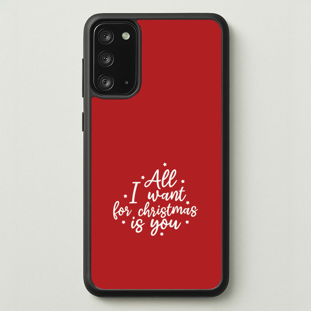 All I Want For Christmas Is You Stars Galaxy Note 20 Case