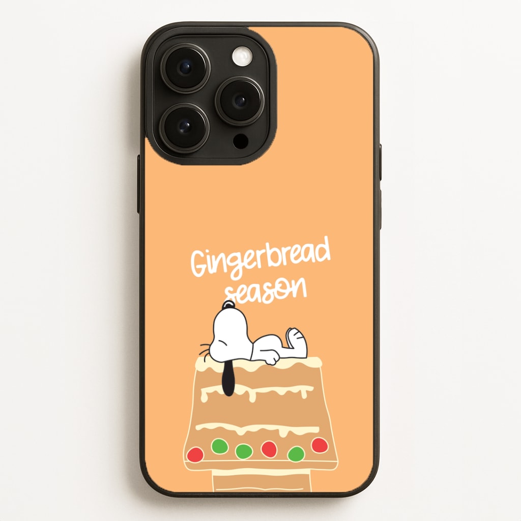 Cartoon Beagle Gingerbread House iPhone 16 Pro Case