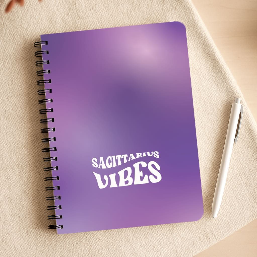Sagittarius Vibes Gradient Zodiac Notepad