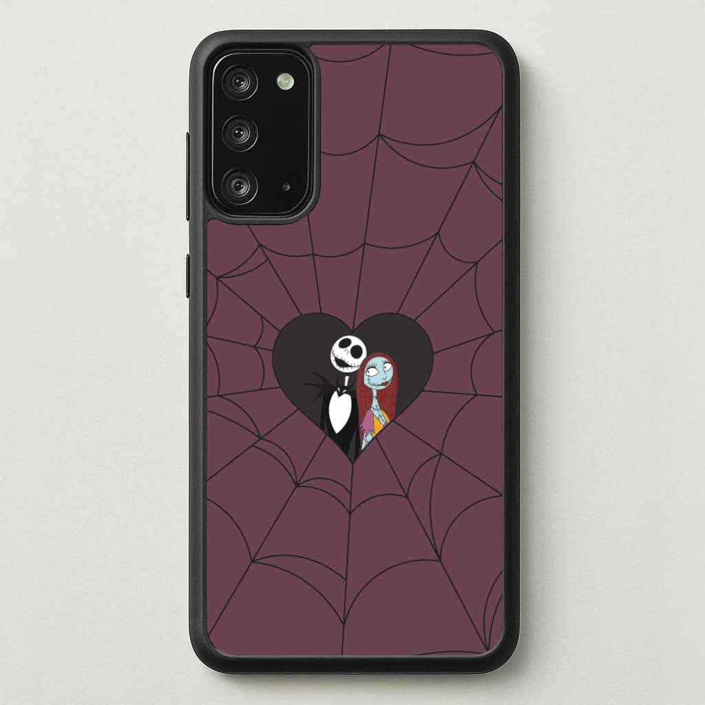 J And S Cobweb Heart Galaxy Note 20 Case