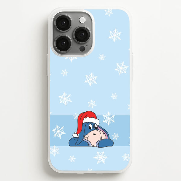 Cartoon Donkey Snowflakes iPhone 13 Pro Max Case