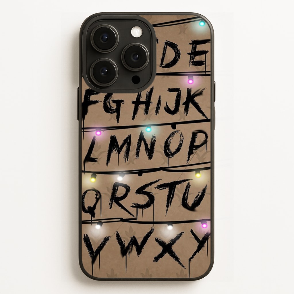 Stranger Alphabet Wall Phone Case for iPhone, Samsung Galaxy and Google Pixel