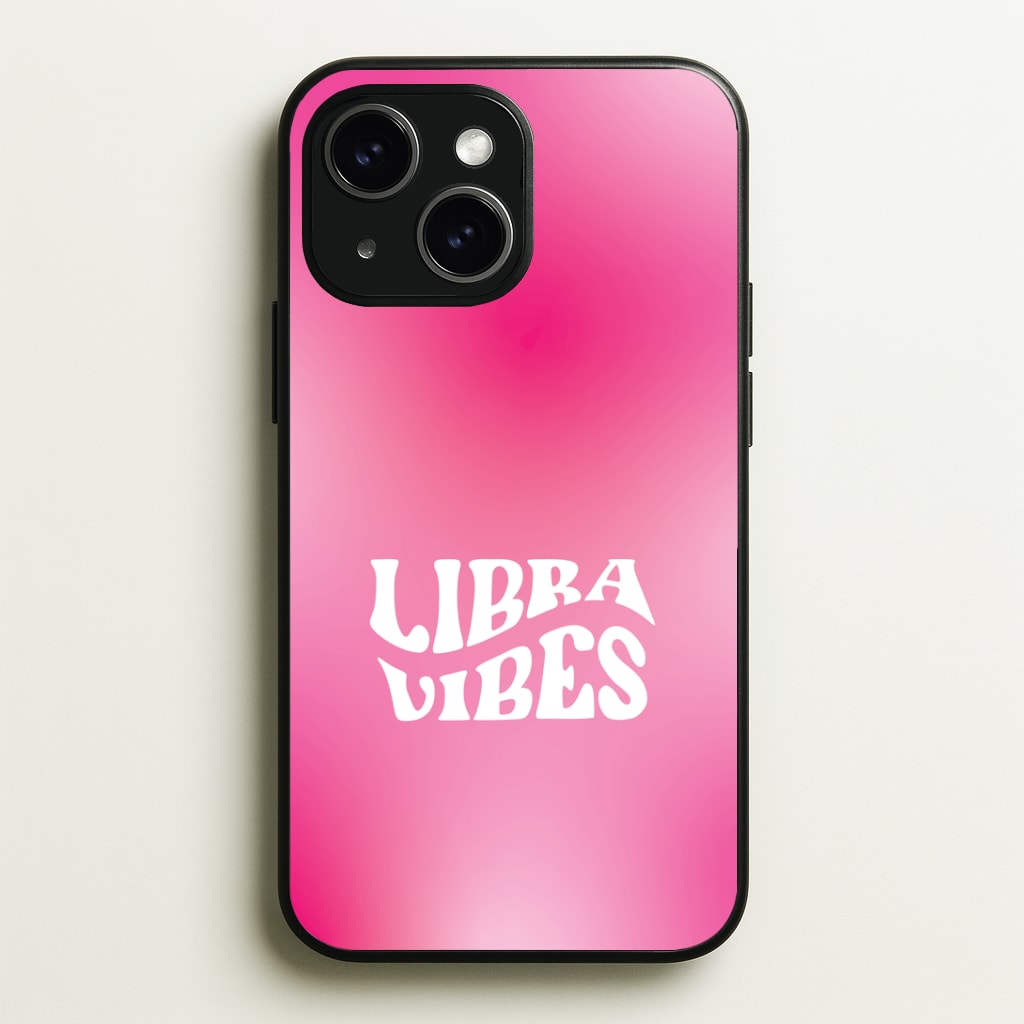 Libra Vibes Gradient Zodiac iPhone 14 Case