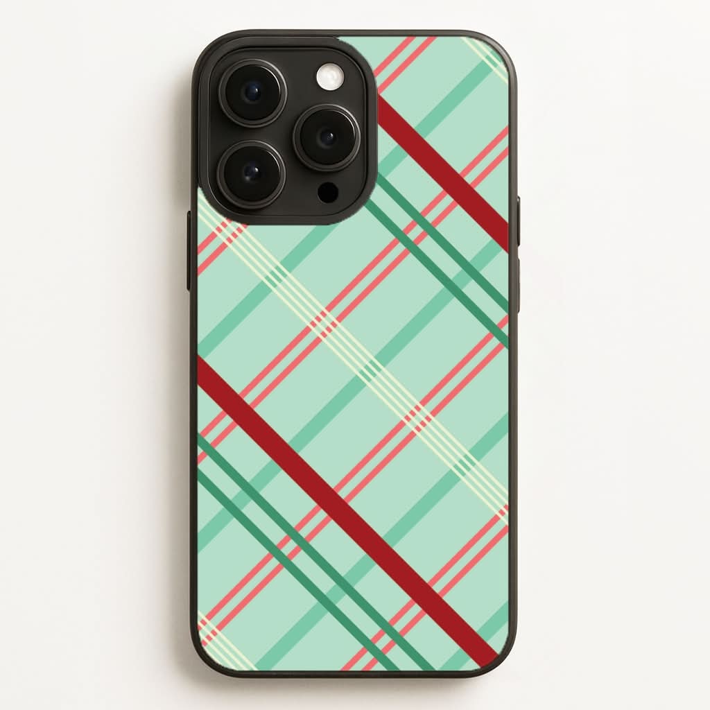 Pastel Tartan Christmas Pattern Phone Case for Apple iPhone, Samsung Galaxy, Huawei and Google Pixel