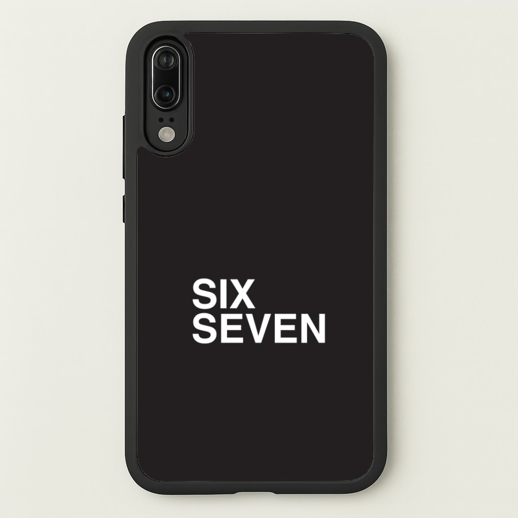 6 7 Black Huawei P20 Case