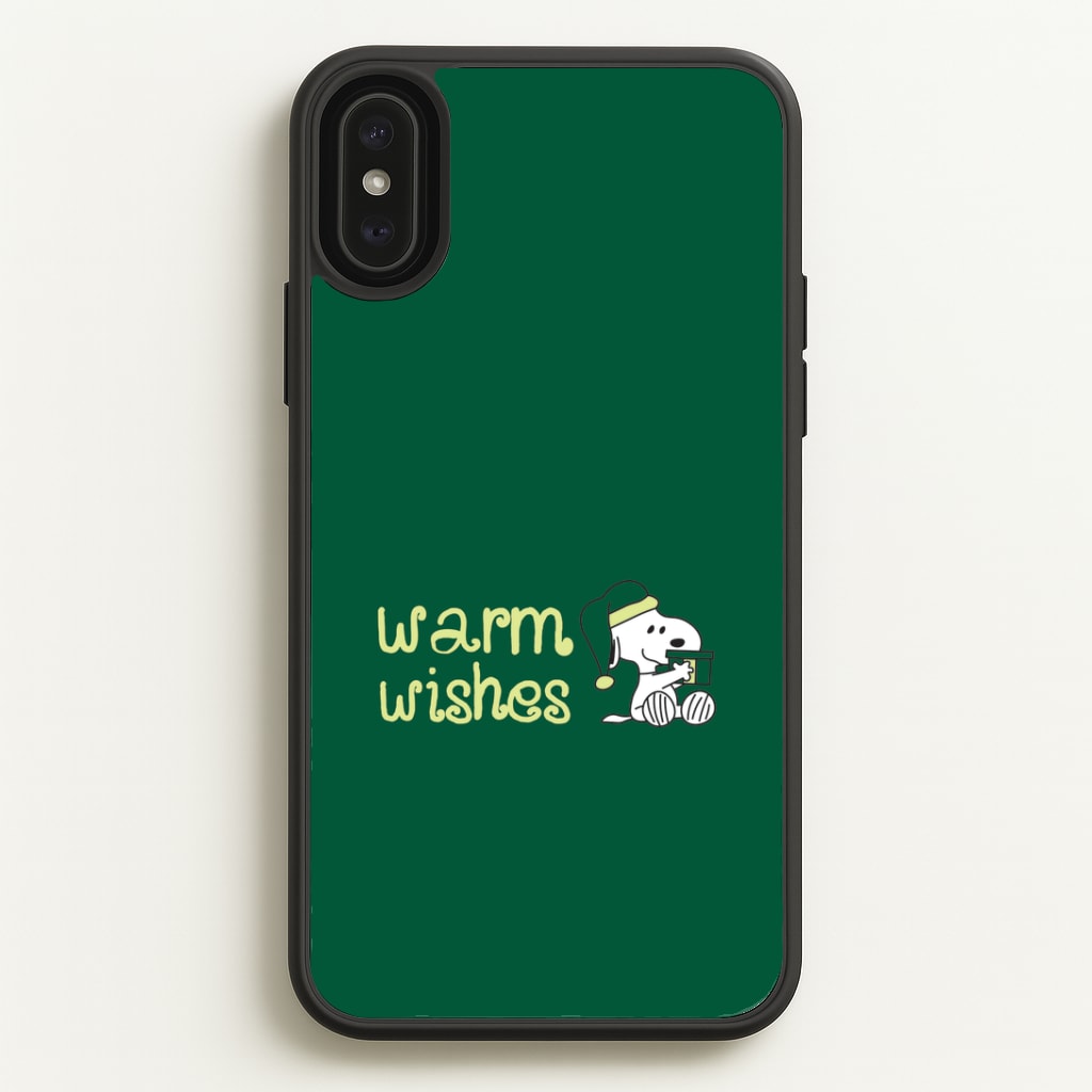 Cartoon Beagle Warm Wishes iPhone XS Max Case