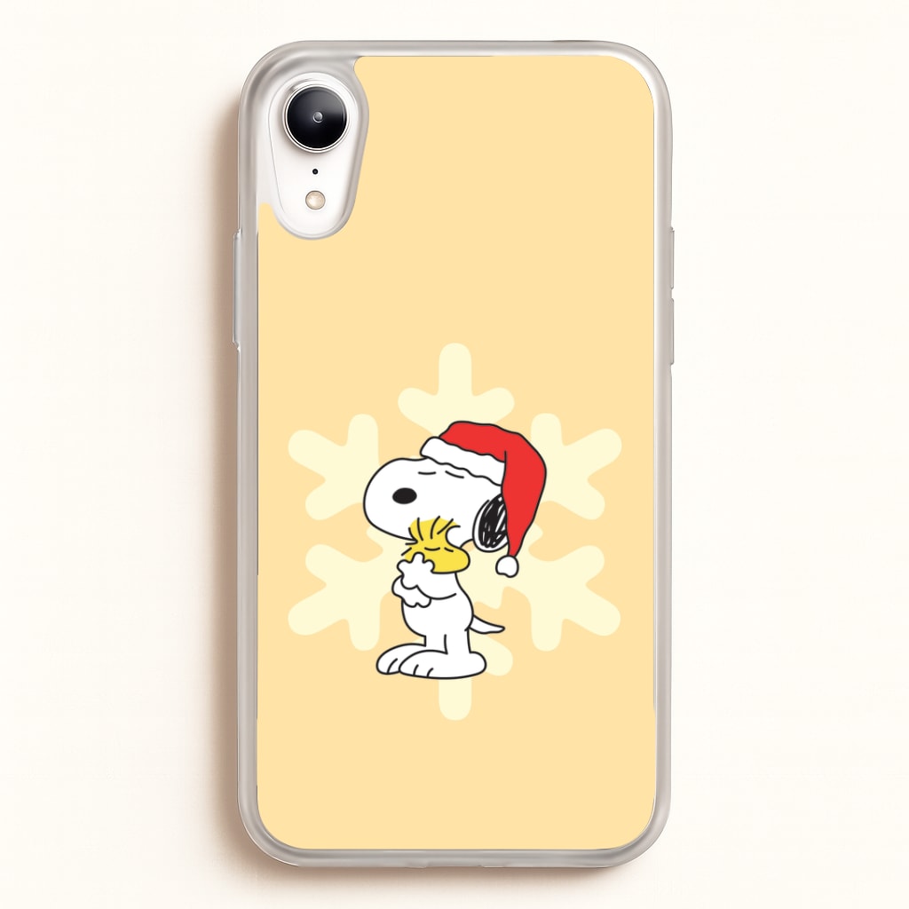 Christmas Cartoon Beagle And Bird iPhone XR Case