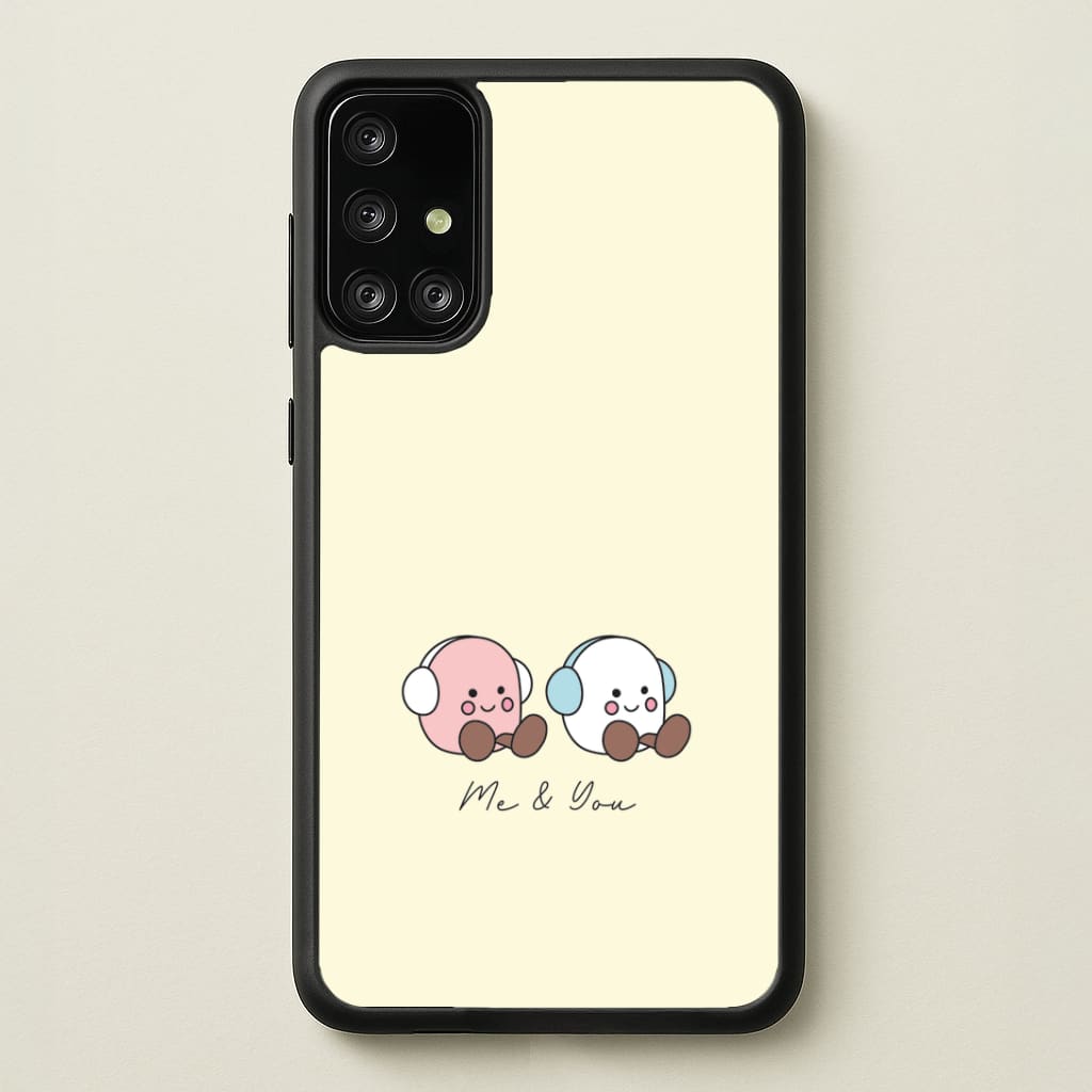 Cute Christmas Marshmellow Plushies Galaxy A71 Case