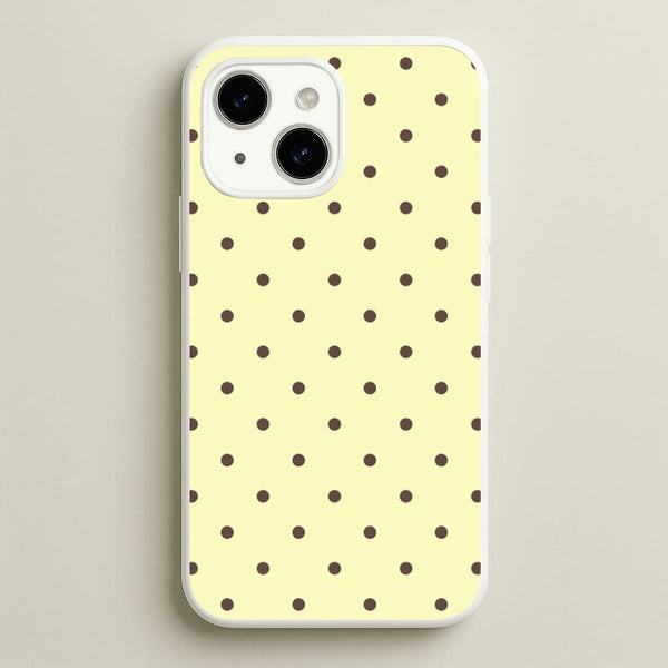 Vanilla & Chocolate Polka Dots iPhone 15 Case